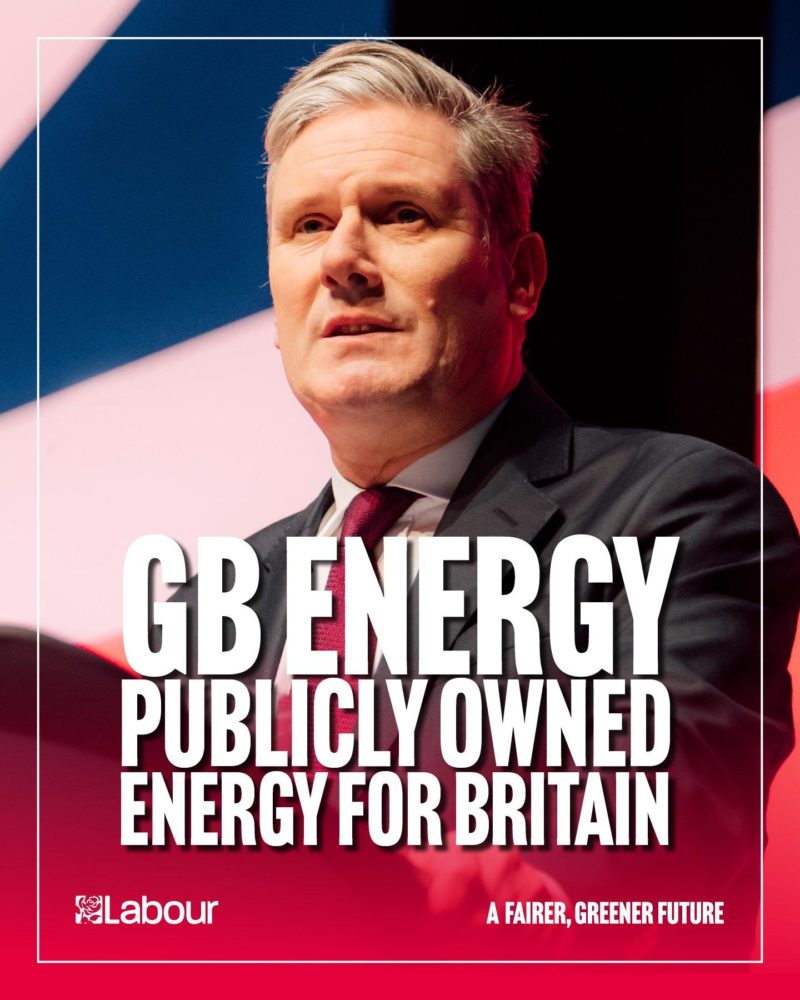 Keir Starmer announcing the plans for GB Energy